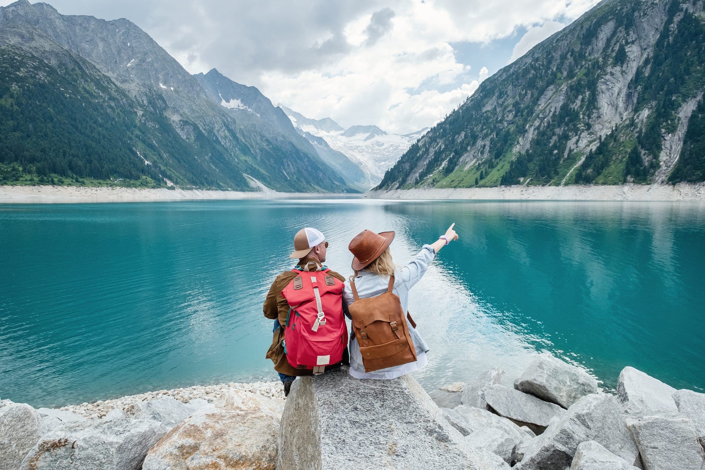 Travelers taking in the view on a Travel Anchor trip